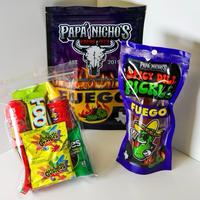 Papa Nicho’s  Fuego Bundle - Fuego Pickle Kit & Carne Seca Snack - Includes Snack Packets - Ideal for Snacks and Gifts