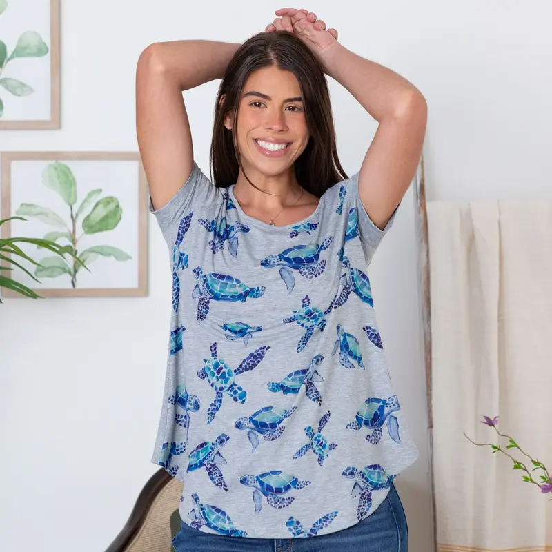All Over Turtle Tee - M