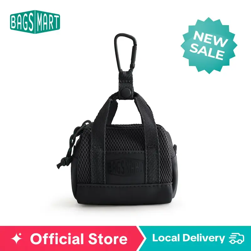 【New In】BAGSMART Reiki Mini Duffle bag Cute Keychain,Zipper for Key Card Lipstick Headset Cosmetics Bag TikTokShopfalldea...