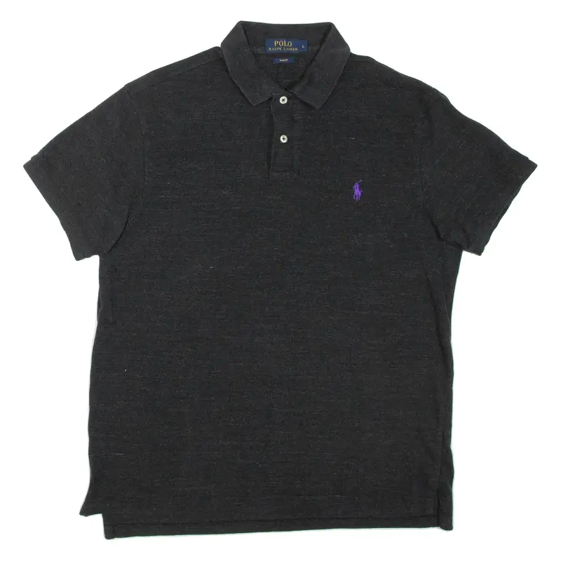 POLO RALPH LAUREN Slim Fit Mens Polo Shirt Grey L