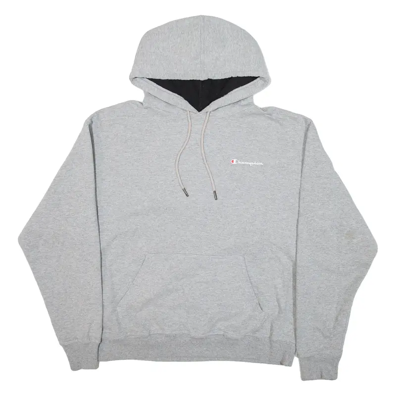 CHAMPION Mens Grey Hoodie L