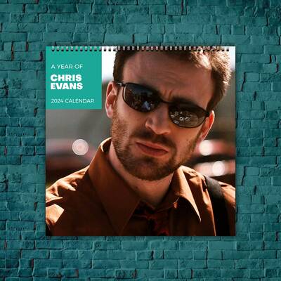 Chris Evans Calendar 2024, Celebrity Calendar, Chris Evans 2024 Wall Calendar