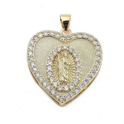 Brass Micro Pave Cubic Zirconia Pendants