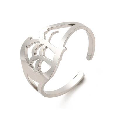 Non-Tarnish 304 Stainless Steel Open Cuff Rings