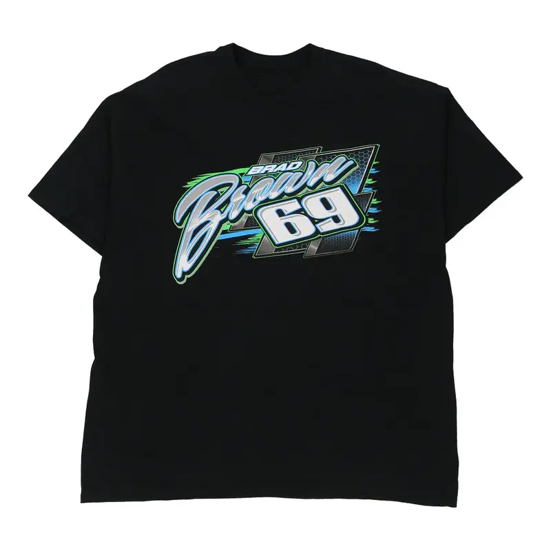 Brad Brown Unbranded Nascar T-Shirt - 2XL Black Cotton