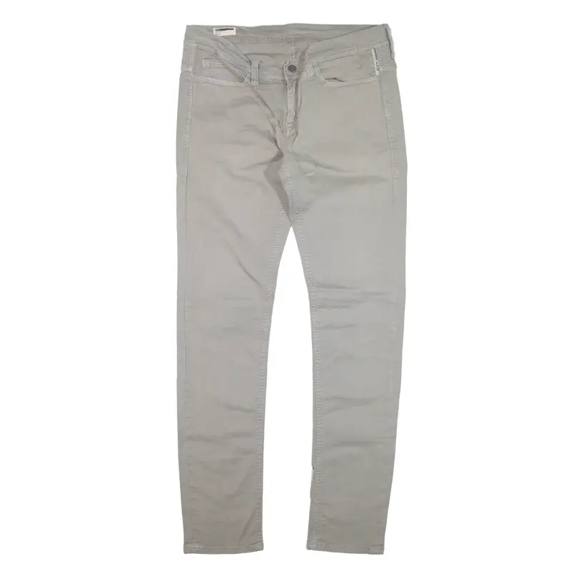 MELTIN POT Jeans Grey Denim Slim Skinny Womens W34 L34