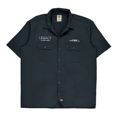 Legacy Culinary Group Dickies Short Sleeve Shirt - Large Black Polyester Blend | Size: large