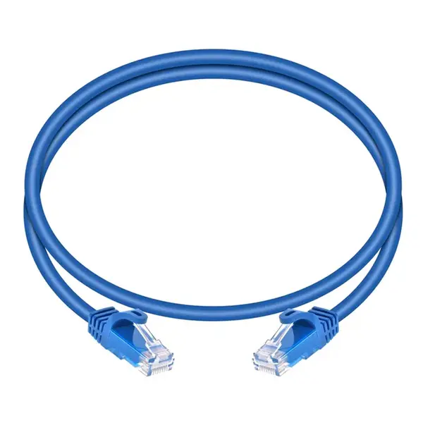 9790 Monoprice Cat6 Ethernet Patch Cable FLEXboot Snagless RJ45 Stranded 550MHz UTP Pure Bare Copper 24AWG 3ft Blue