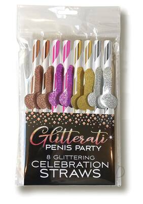 Glitterati Straws 8pk (spec)