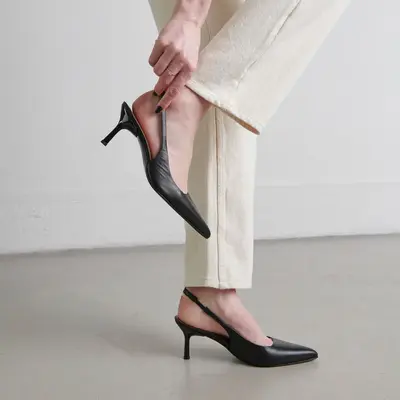 264- Diamantine Cuir Noir | Color: NOIR | Size: 40