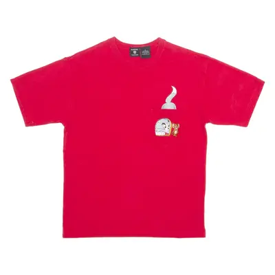 WARNER BROS Tom & Jerry Mens T-Shirt Red Crew Neck XS