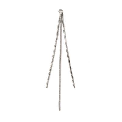 Brass Square Snake Chains Tassel Big Pendants