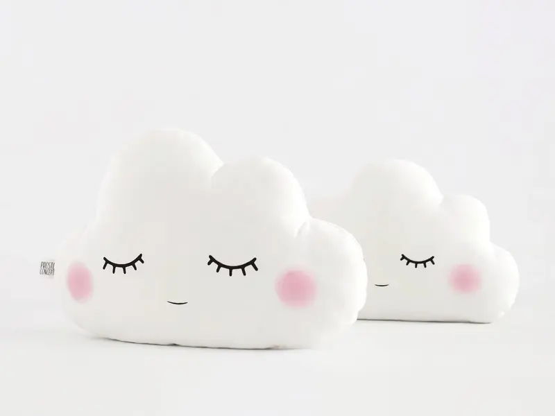 Set of 2 Pillows - Large Cloud Pillow and Small Cloud Pillow (8 colors)