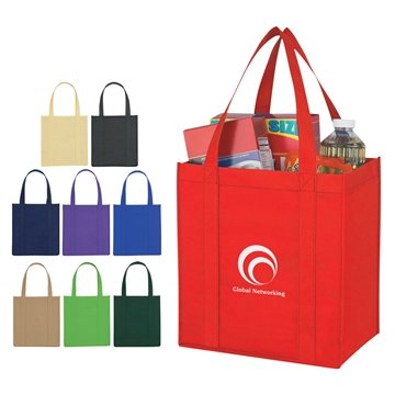250 Customized Non-Woven Avenue Shopper Tote Bag - Water-Resistant