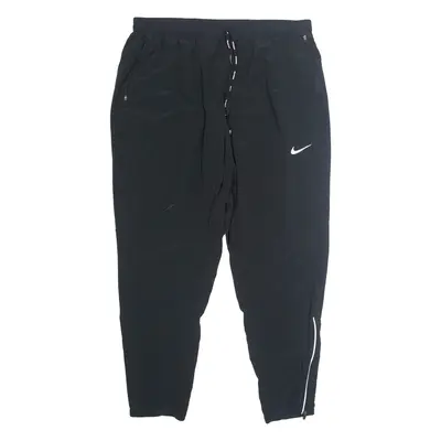 NIKE RUNNING Mens Track Pants Black Tapered XL W33 L27