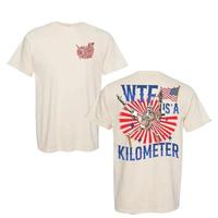 WTF Is A Kilometer Funny T-shirt, July 4th skeleton Funny Cringey USA Meme T-Shirt, USA Flag , Veteran Day Tee, Funny Gamer S...