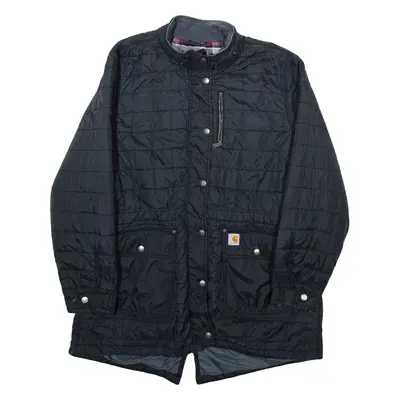 CARHARTT Womens Quilted Coat Black Nylon XL