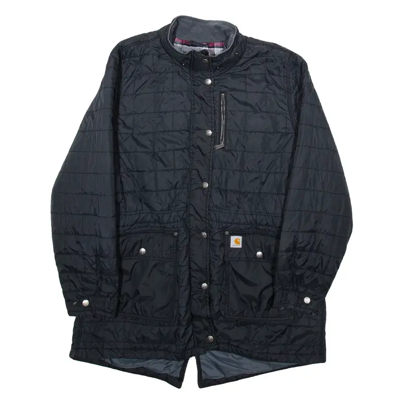 CARHARTT Womens Quilted Coat Black Nylon XL