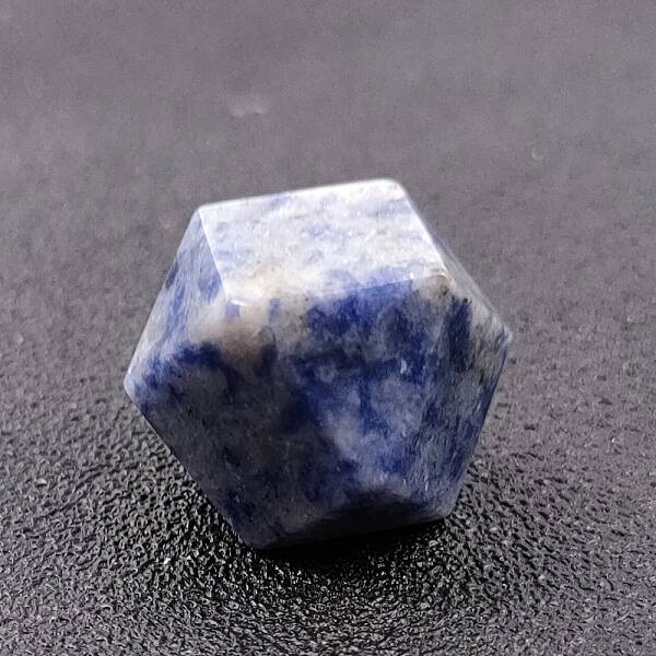 Natural Blue Spot Jasper Hexagon Figurines for Home Desktop Decoration