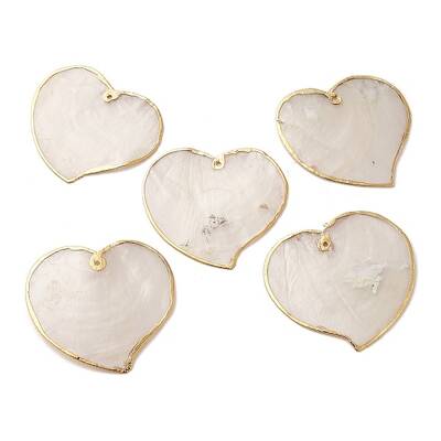 Natural Capiz Shell Big Pendants
