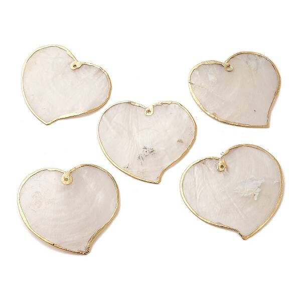 Natural Capiz Shell Big Pendants