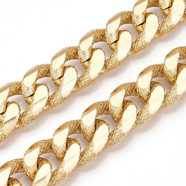 Aluminum Textured Curb Chains