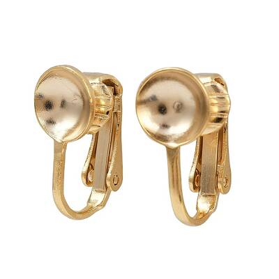 Brass Clip-on Earring Findings