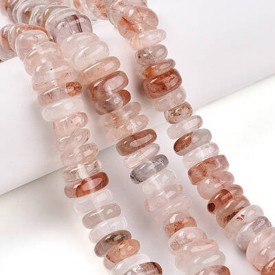 Natural Hematoid Quartz/Ferruginous Quartz Beads Strands