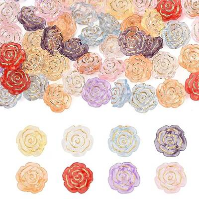 100Pcs Transparent Acrylic Beads