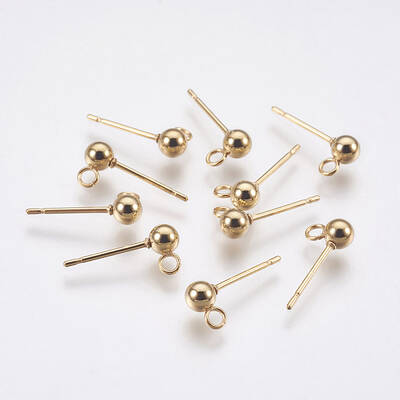 304 Stainless Steel Stud Earring Findings