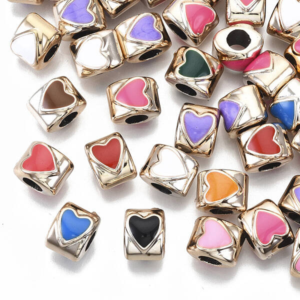 UV Plating Acrylic European Beads