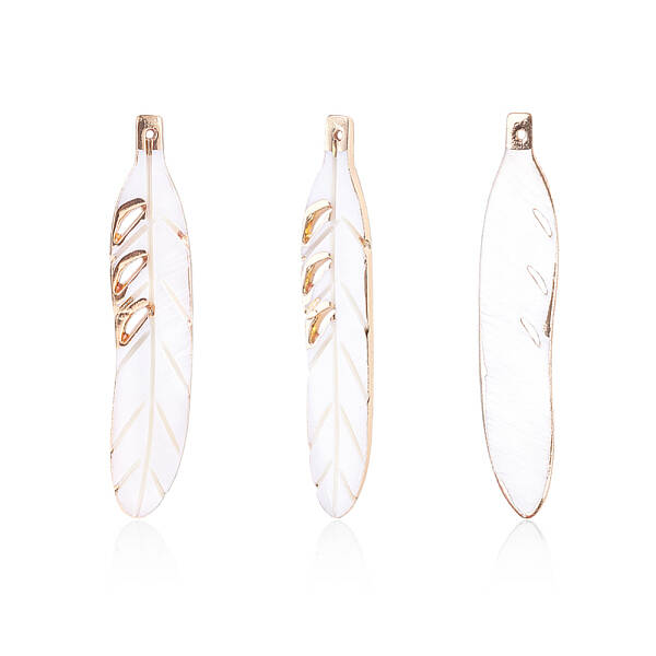 Electroplate Freshwater Shell Big Pendants