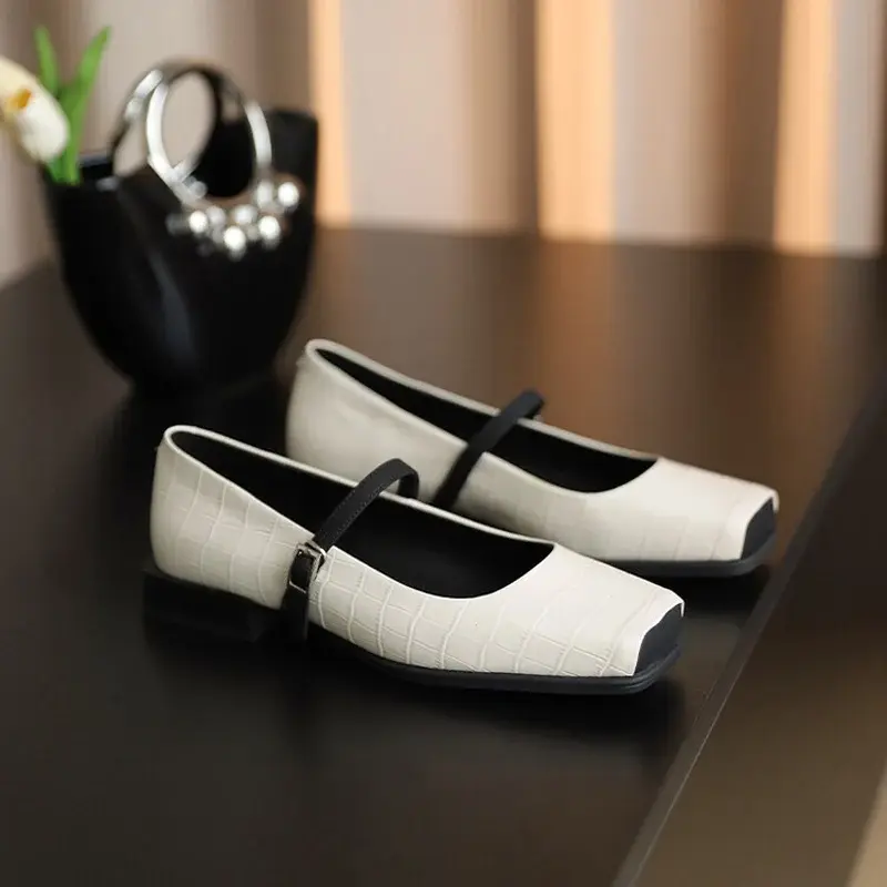 CHIKO Ariah Square Toe Block Heels Mary Jane Shoes