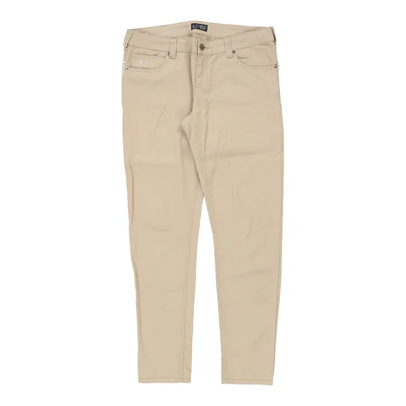 Armani Jeans Jeans - 36W UK 14 Beige Cotton | Size: UK 14