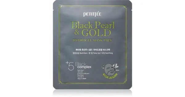 Petitfée Black Pearl & Gold intensive hydrogel mask with 24 carat gold 32 g