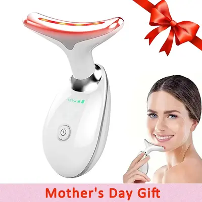 Neck Massager, Facial and Neck Massage Tool, Suitable for Facial, Neck, and Leg Massage, for Women and Men, Facial Beauty Ins...
