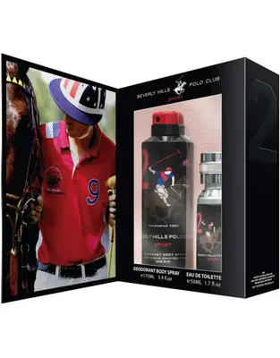 Beverly Hills Polo Club 1982 Sport 2 Gift Set for Men Eau de Toilette 50 ml + Deodorant Spray 175 ml