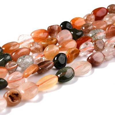 Natural Rutilated Quartz Beads Strands