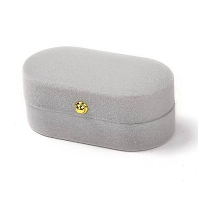 Rectangle Velvet Couple Rings Box