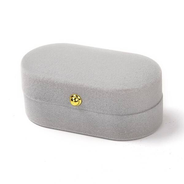 Rectangle Velvet Couple Rings Box