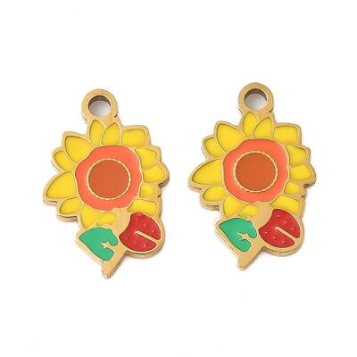 304 Stainless Steel Enamel Pendants