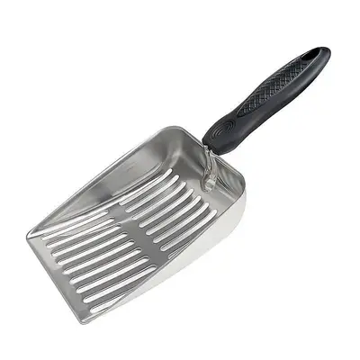 High Capacity Cat Litter Scoop, Stainless Steel Pet Poop Scooper, Pet Cleaning Supplies