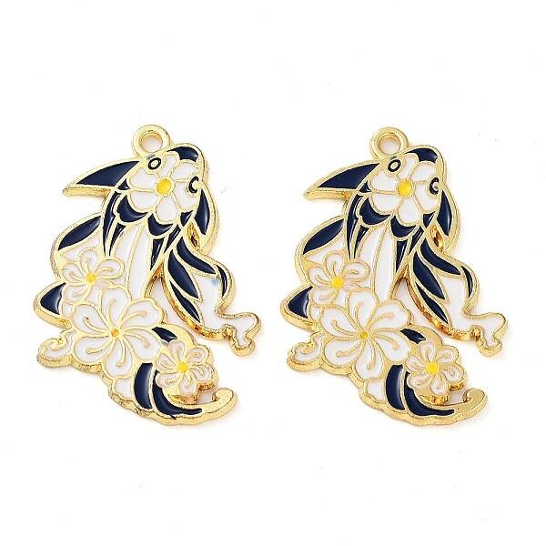 Rack Plating Alloy Enamel Pendants