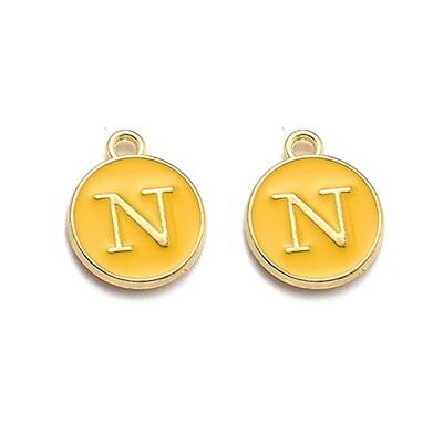 Golden Plated Alloy Enamel Charms
