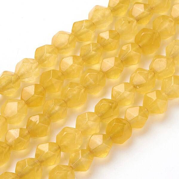 Natural White Jade Beads Strands
