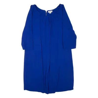 MONSOON Womens Day Dress Blue Knee Length UK 18