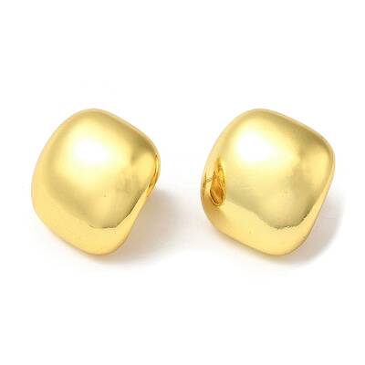 Rack Plating Brass Square Stud Earrings