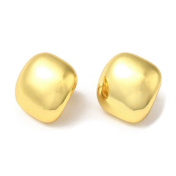 Rack Plating Brass Square Stud Earrings
