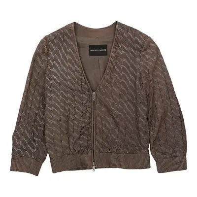 Emporio Armani Jacket - Small Brown Nylon | Size: small