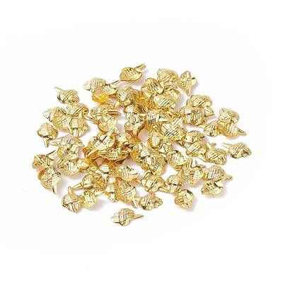 (Defective Closeout Sale: Oxidation) Brass Metallic Nail Cabochons